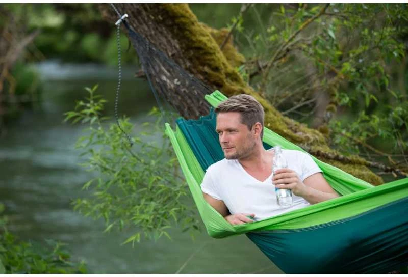 Amazonas Silk Traveller forest (žalias-žalias) Travel Hammock, 220x140 cm, 150 kg