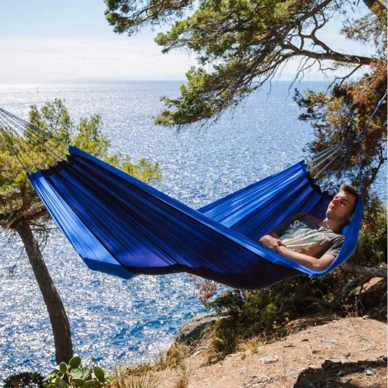 Amazonas Silk Traveller ocean (mėlynas-mėlynas) Travel Hamakas, 220x140 cm, 150 kg