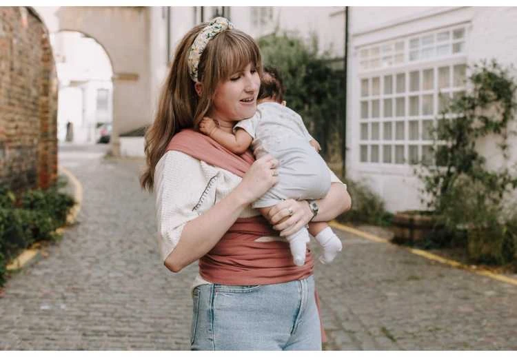 Kūdikio nešioklė Boba Wrap, rausva