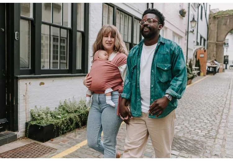 Kūdikio nešioklė Boba Wrap, rausva