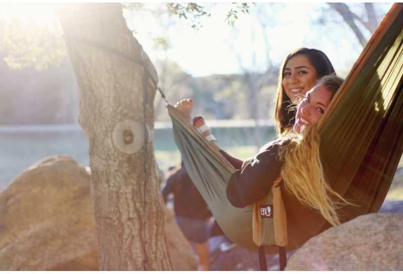 ENO DoubleDeluxe Hammock, Raudona/Charcoal