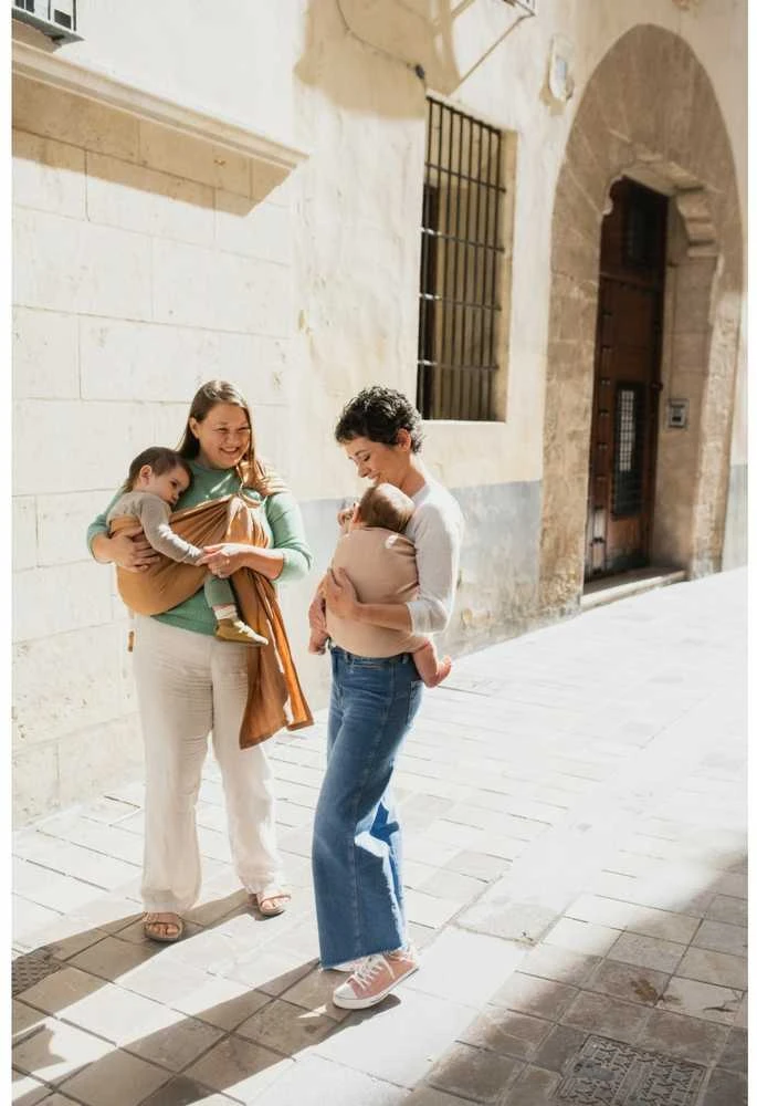 Boba Nosida BOBA Ring Sling, Peony Rožinė
