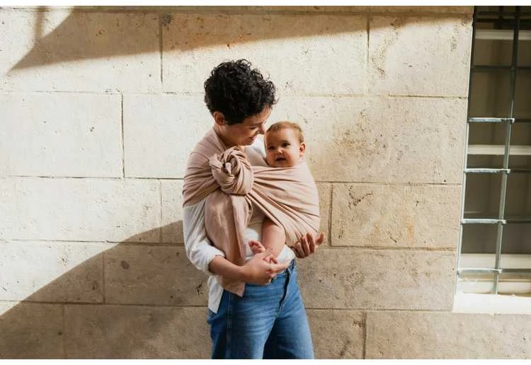 Boba Nosida BOBA Ring Sling, Peony Rožinė