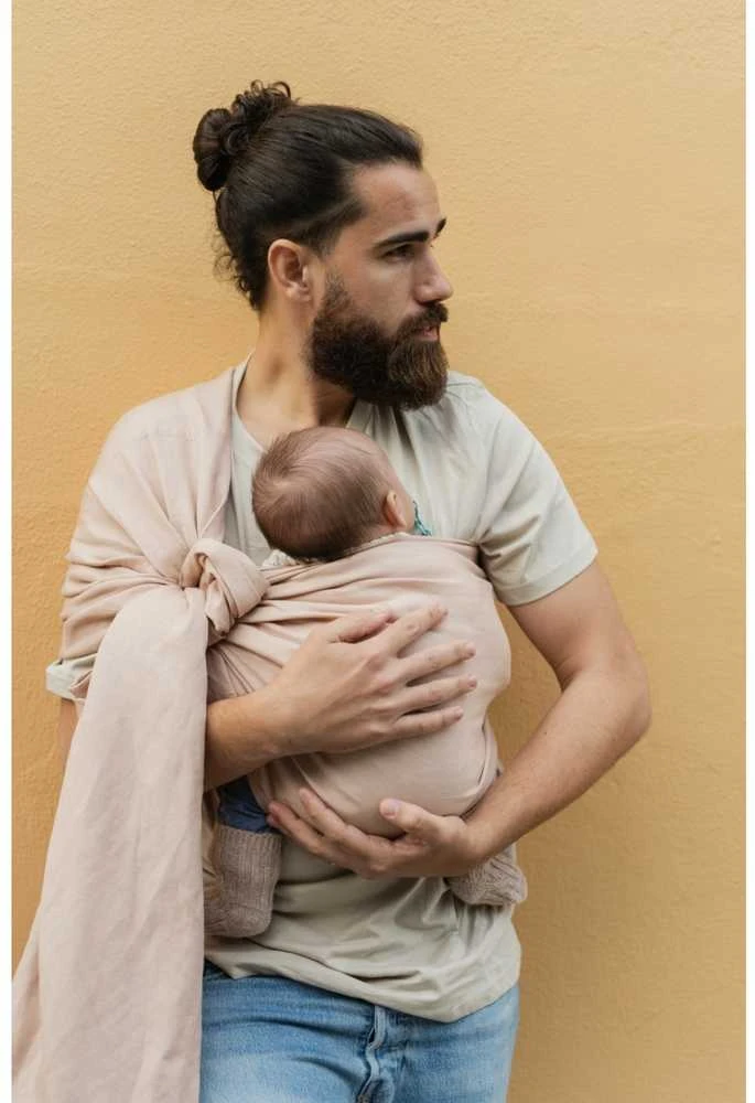 Boba Nosida BOBA Ring Sling, Peony Rožinė