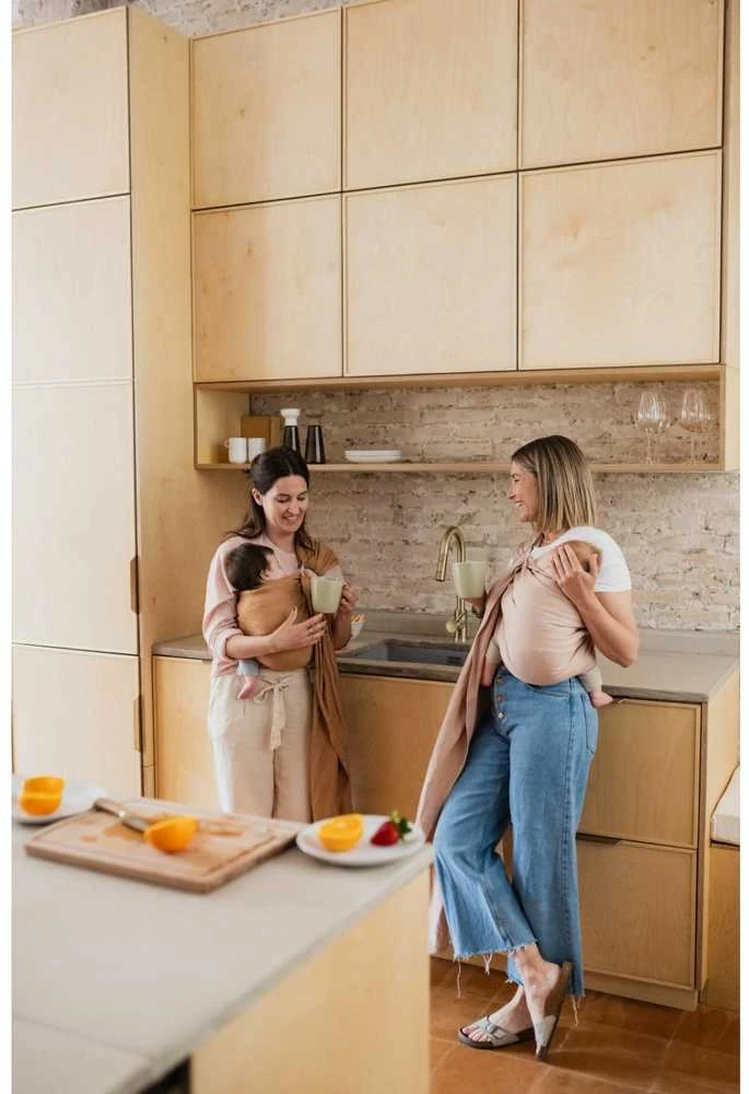 Boba Nosida BOBA Ring Sling, Peony Rožinė