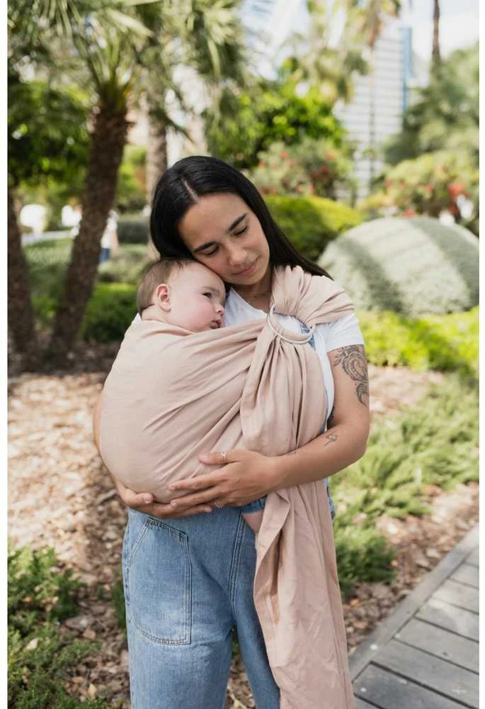 Boba Nosida BOBA Ring Sling, Peony Rožinė