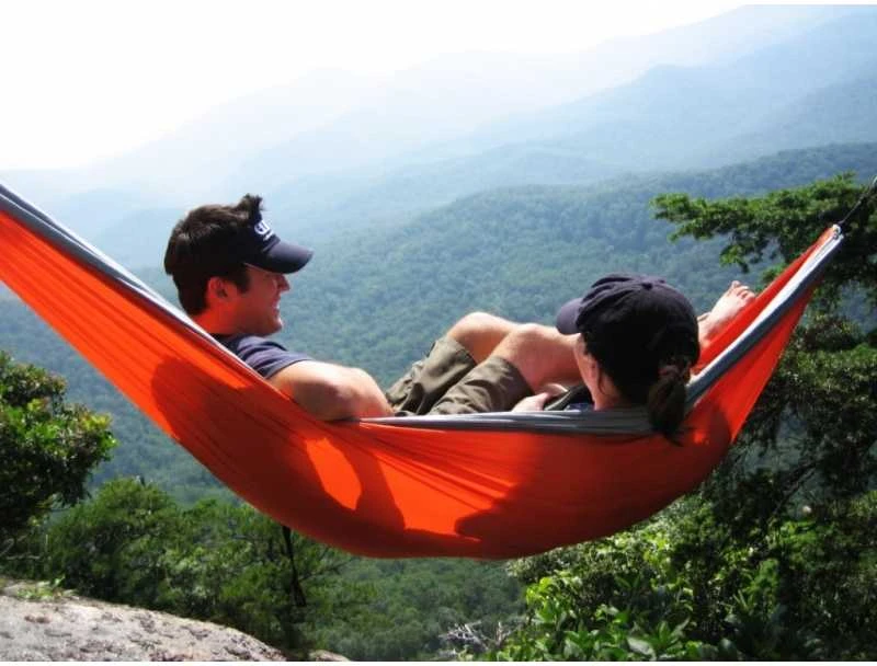 ENO DoubleNest Print Hammock, Soundwave: Aqua