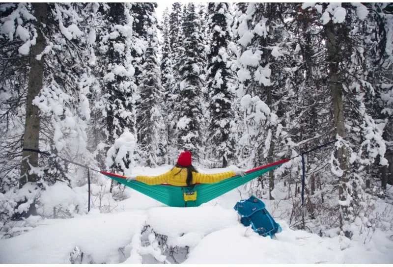 ENO DoubleNest Print Hammock, Soundwave: Aqua