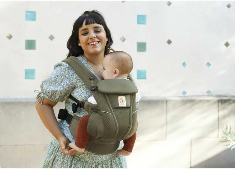 ERGOBABY nešioklė OMNI BREEZE, alyvuogių žalios spalvos, BCZ360POLIVE