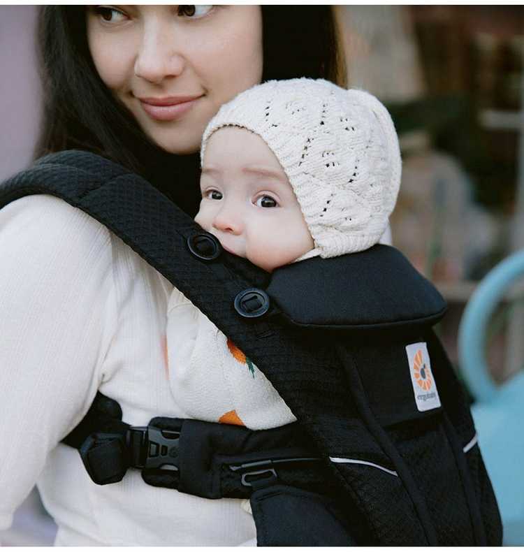 ERGOBABY nešioklė OMNI BREEZE, juodos spalvos, BCZ360PONYX