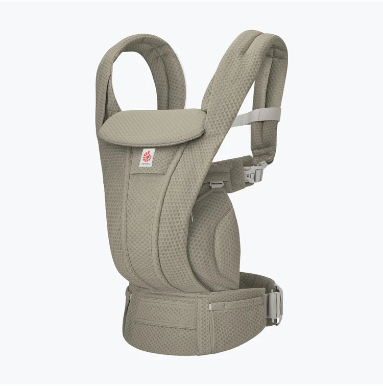 ERGOBABY OMNI DELUXE Mesh lopšys, minkštas alyvuogių spalvos