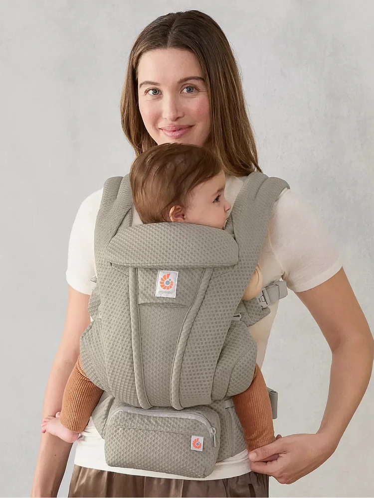 ERGOBABY OMNI DELUXE Mesh lopšys, minkštas alyvuogių spalvos