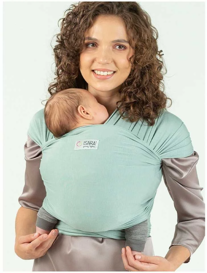 ISARA stretchy wrap, Frosty Žalias