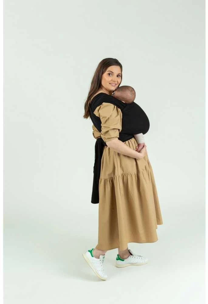 ISARA stretchy wrap, Onyx Juodas
