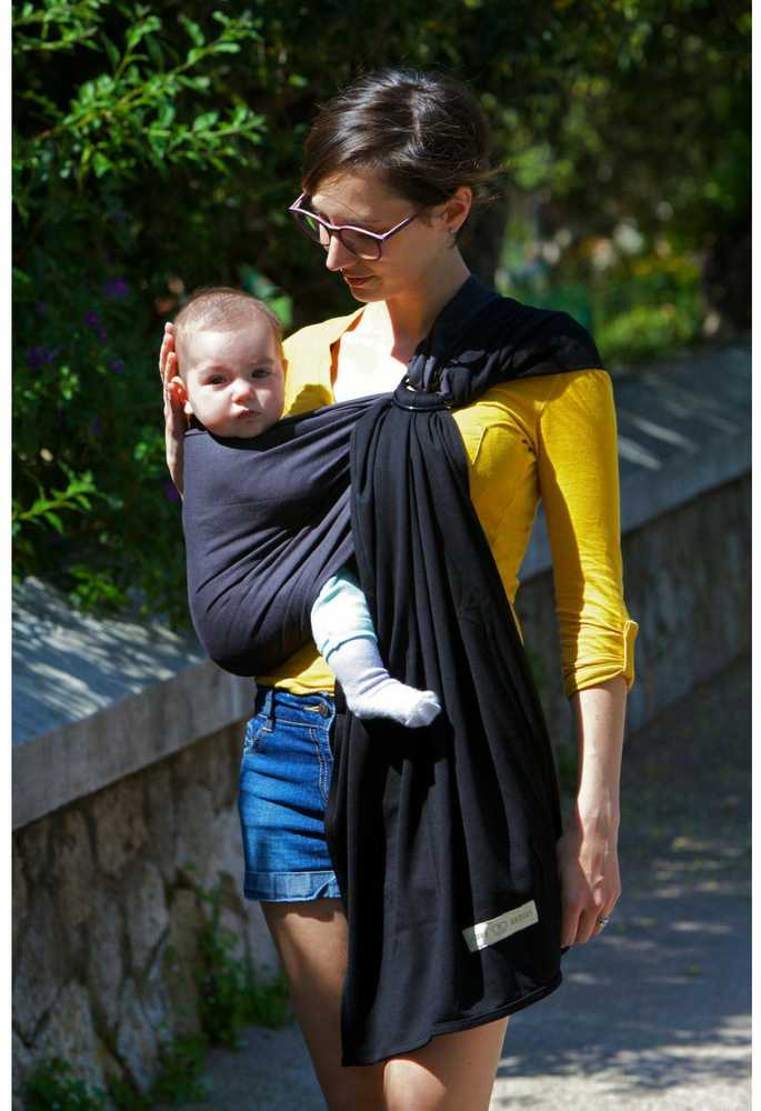 LOVE RADIUS No Knot Little Wrap, Anthracite/Noir