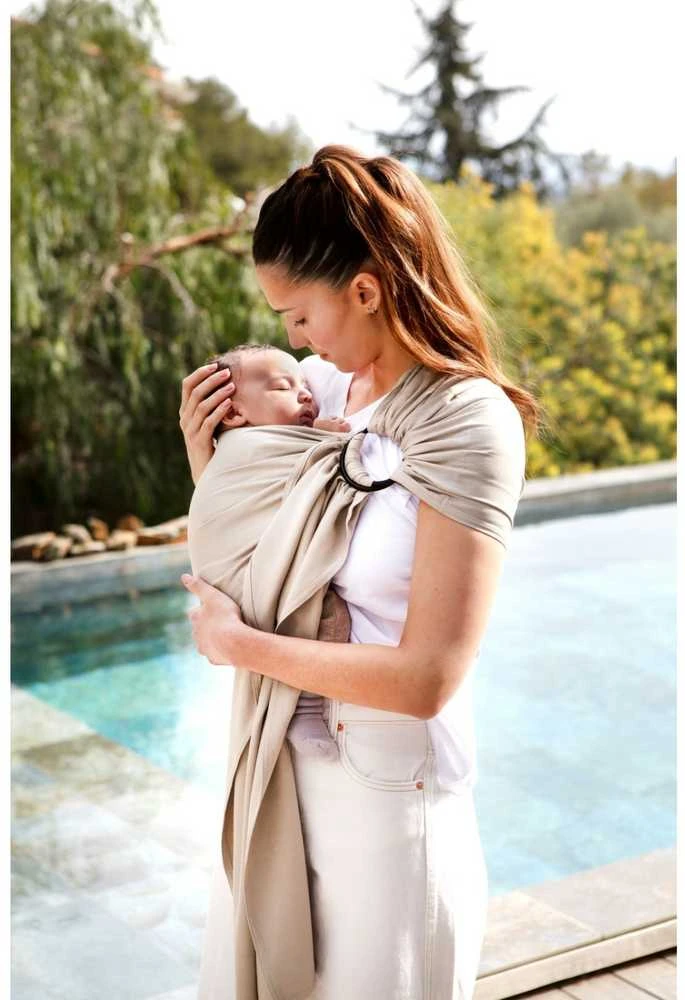 LOVE RADIUS No Knot Woven Wrap, Baltas Gold