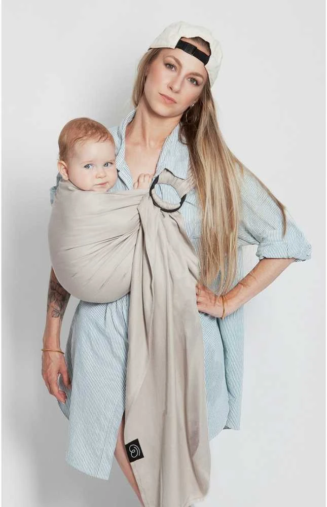 LOVE RADIUS No Knot Woven Wrap, Baltas Gold
