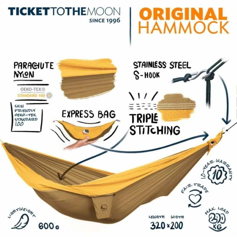 Tickettothemoon Ticket To The Moon KING SIZE, Brown / Dark Geltona