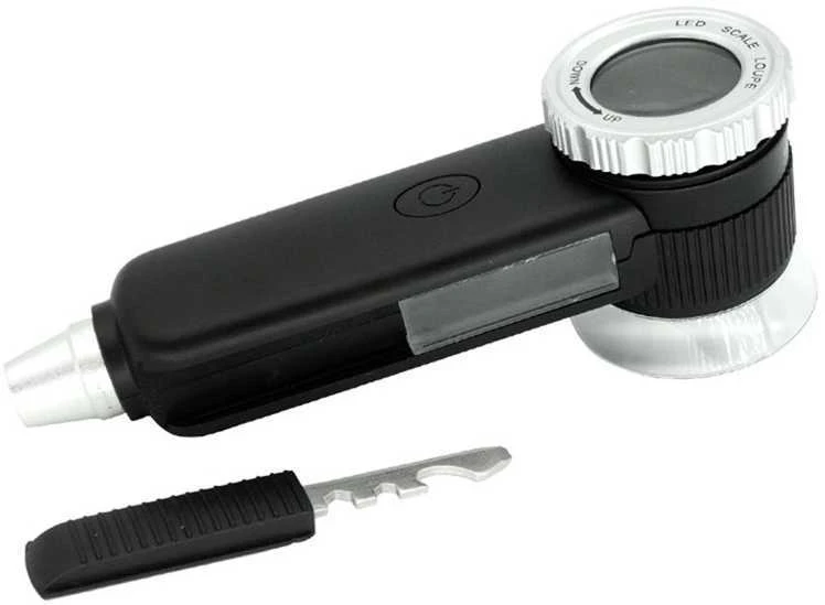 Daugiafunkcis didinamasis stiklas mineralams analizuoti 30x