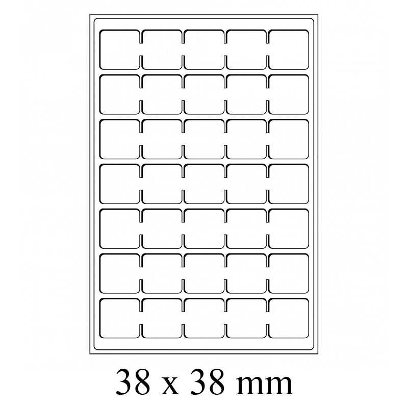 Dėklai CARGO TAB Large - mėlyni (38 x 38 mm)