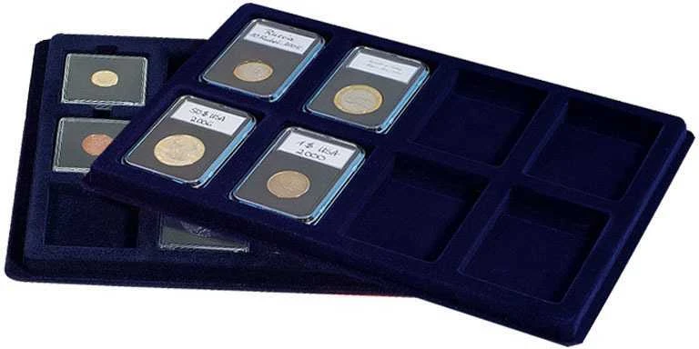 Dėklai CARGO TAB Large - mėlyni (Vokietija) (22 x 22 mm)