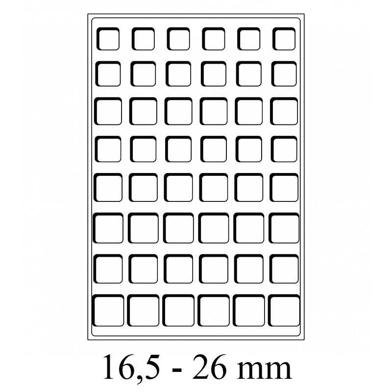 Dėklai CARGO TAB Large - mėlyni (Vokietija) (22 x 22 mm)