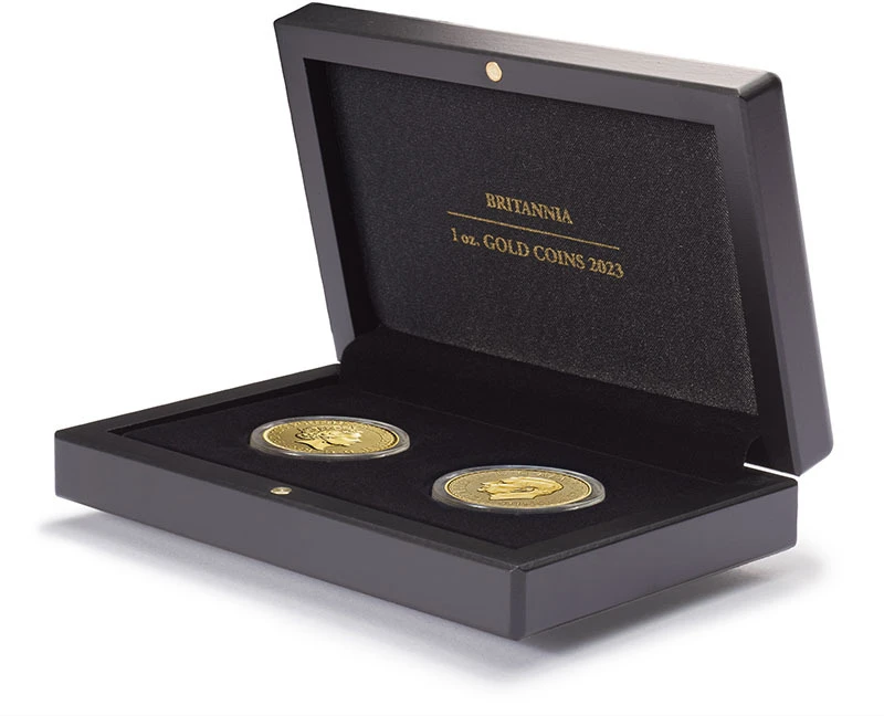 Dėžutė 1 oz auksinėms Britannia monetoms "Volterra"