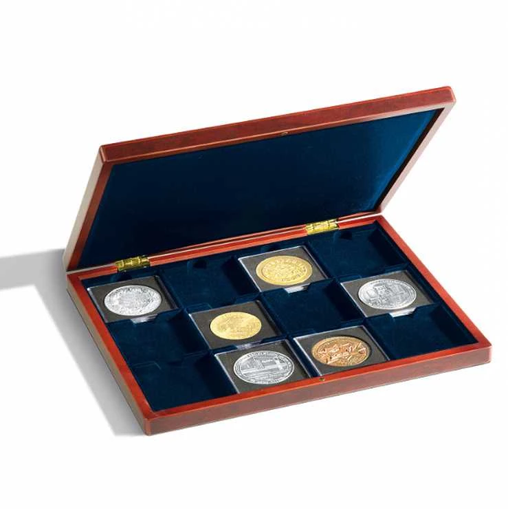 Dėžutė 12-ai Monetų/Medalių Quadrum XL kapsulėse (67x67 mm)