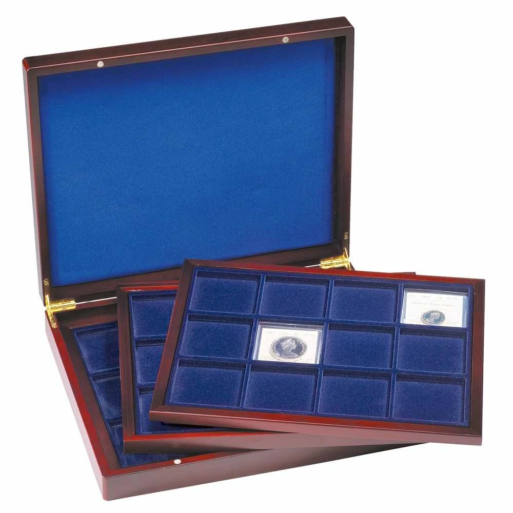 Dėžutė Monetoms/Medaliams Quadrum XL kapsulėse (67x67 mm)