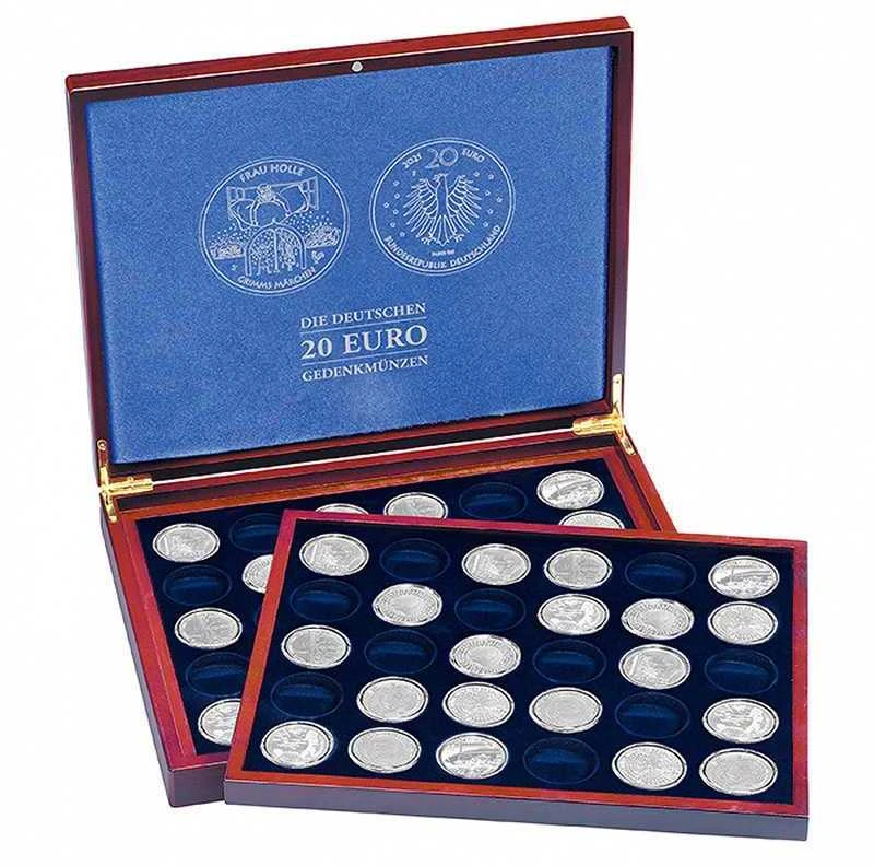 Dėžutė proginėms Vokietijos 20 eurų monetoms Volterra Quattro de Luxe