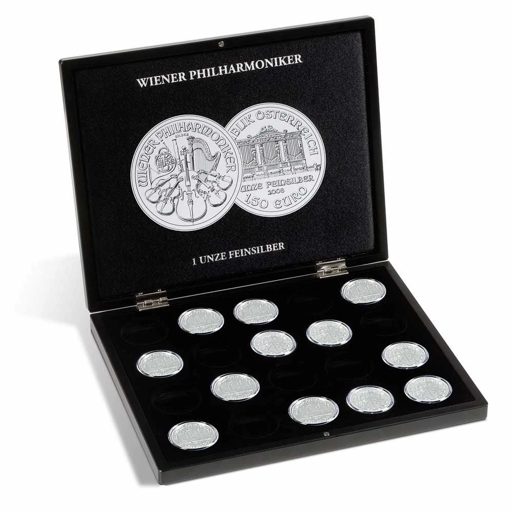 Dėžutė Vienos Filharmonijos 1 oz monetoms