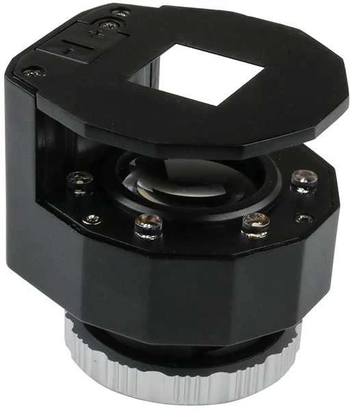 Didinamasis stiklas su LED UV apšvietimu ir perforacija 30x