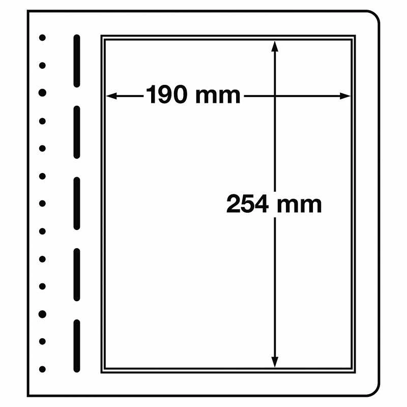 Filateliniai lapai Lighthouse "LB" (Vokietija) (LB2 Vert 100 x 293 mm.)