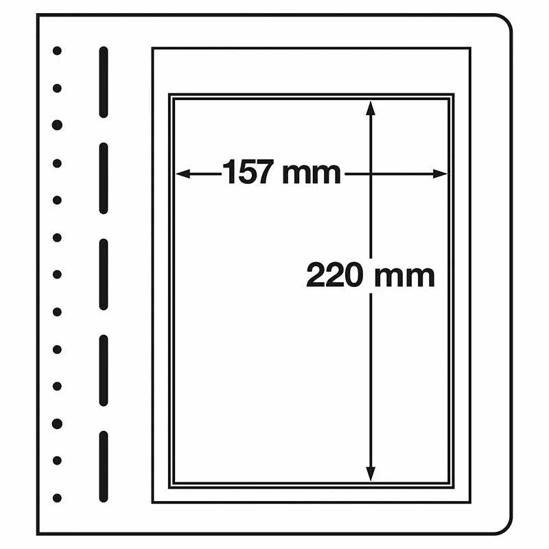 Filateliniai lapai Lighthouse "LB" (Vokietija) (LB2 Vert 100 x 293 mm.)