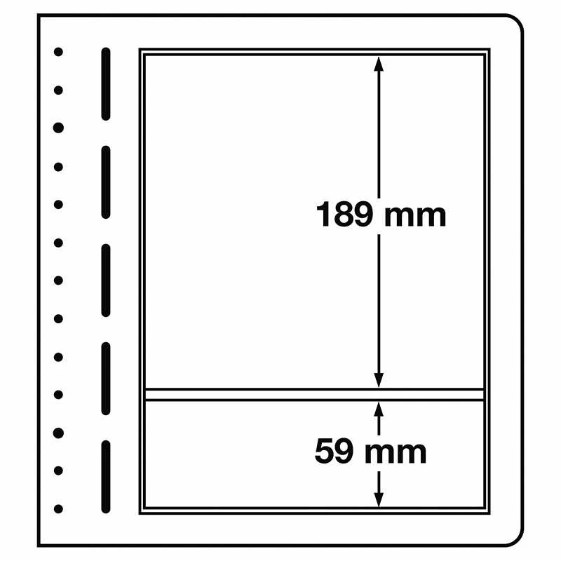 Filateliniai lapai Lighthouse "LB" (Vokietija) (LB2 Vert 100 x 293 mm.)