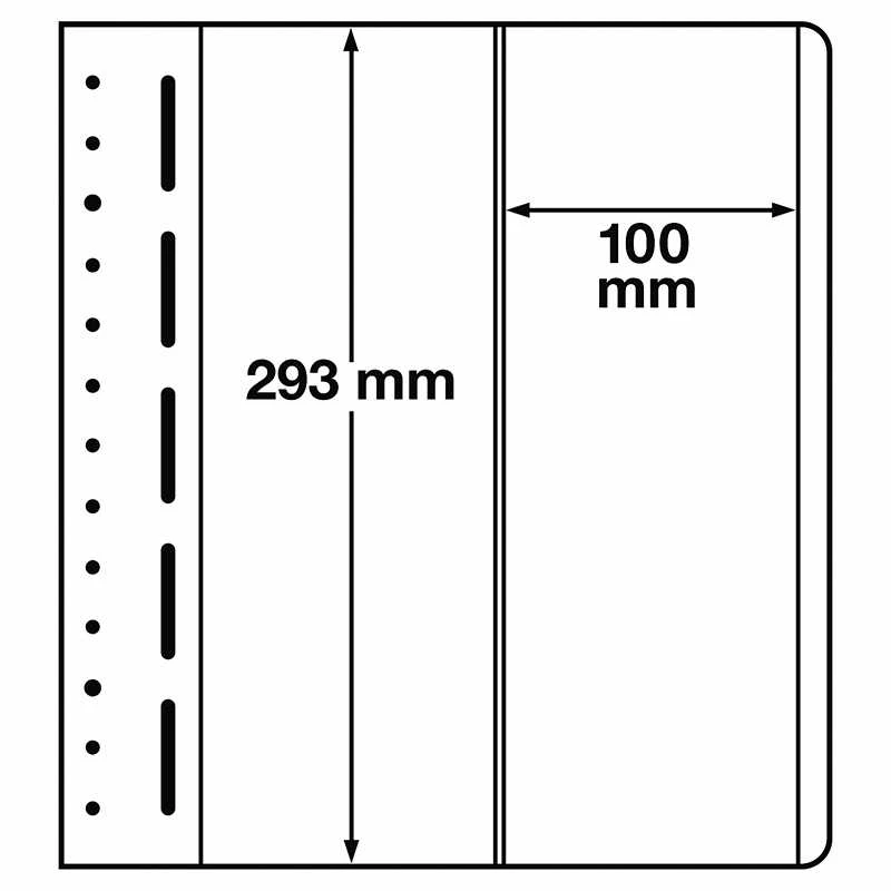 Filateliniai lapai Lighthouse "LB" (Vokietija) (LB2 Vert 100 x 293 mm.)