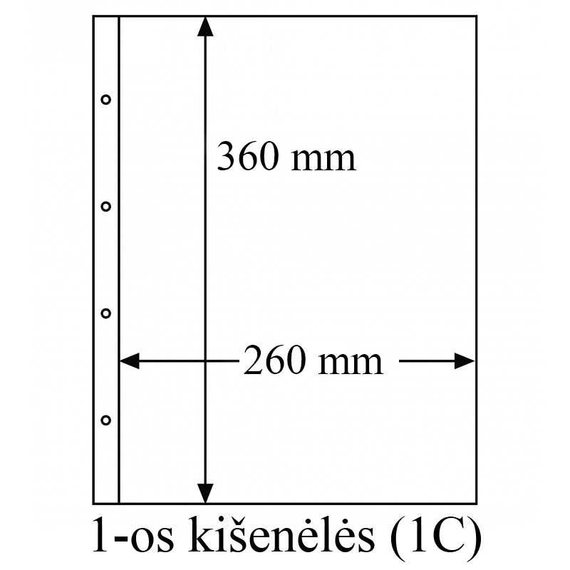 Folio įmautės (Vokietija) (2-jų kišenėlių įmautė (2C))