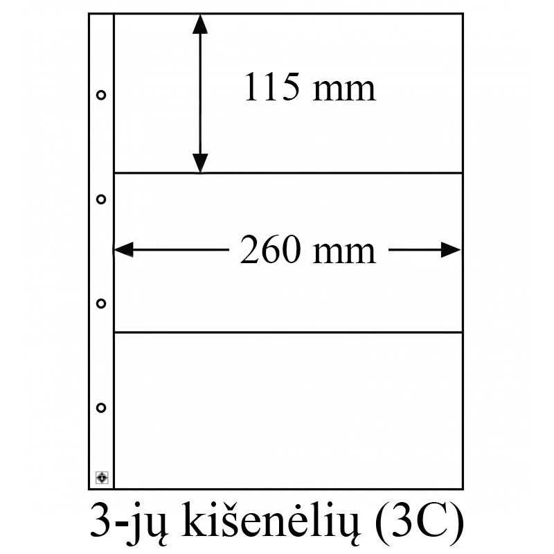 Folio įmautės (Vokietija) (3-jų kišenėlių įmautė (3C))