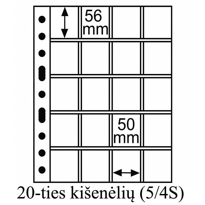 Juodo pagrindo Įmautės "Grande" albumui (Vokietija) (4-ių kitšenėlių (4S))