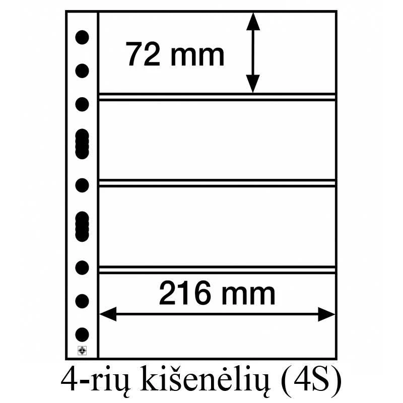 Juodo pagrindo Įmautės "Grande" albumui (Vokietija) (4-ių kitšenėlių (4S))