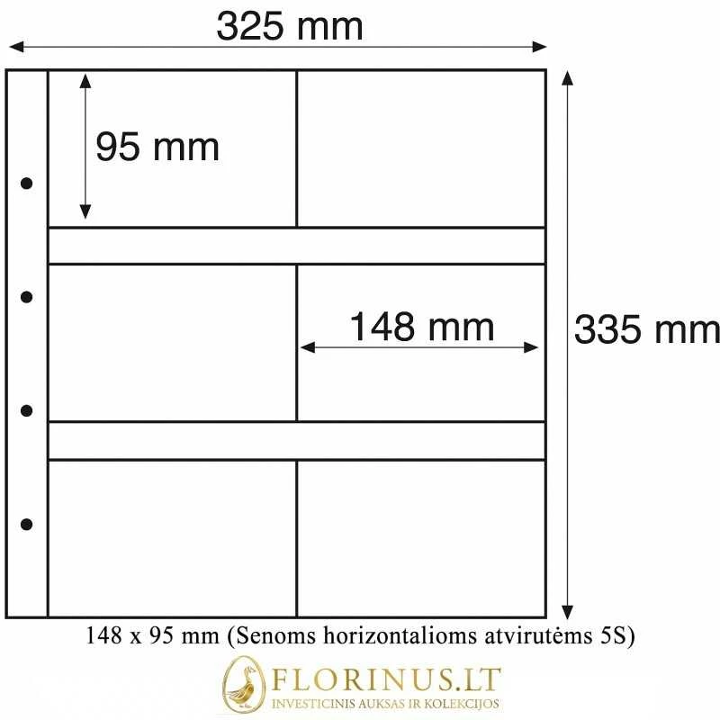 Įmautės atvirutėms Maximum (Juodo pagrindo) (Vokietija) (95 x 145 mm (Senoms portretinėms atvirutėms 6S))