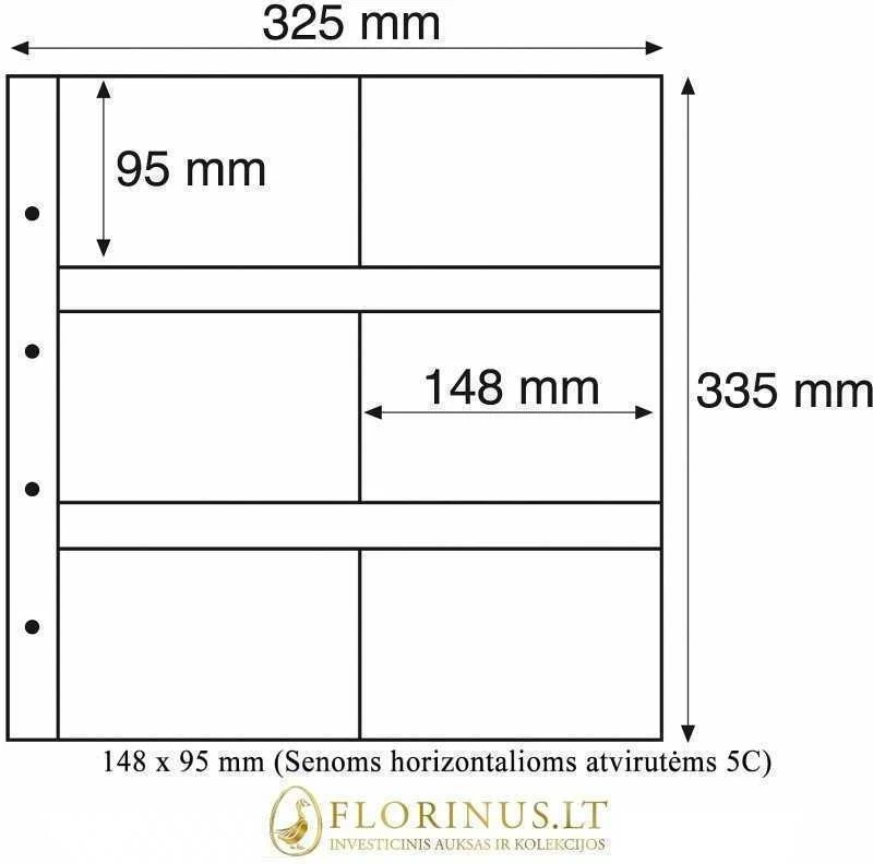 Įmautės atvirutėms Maximum (Skaidrios) (Vokietija) (95 x 145 mm (Senoms portretinėms atvirutėms 6C))