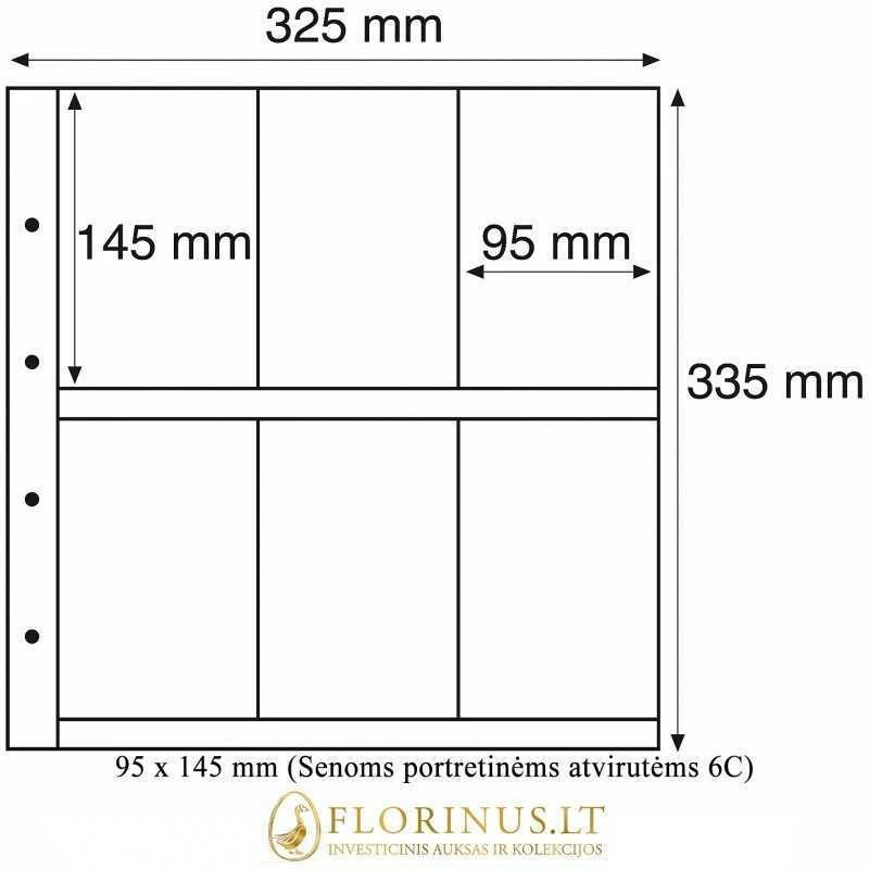Įmautės atvirutėms Maximum (Skaidrios) (Vokietija) (95 x 145 mm (Senoms portretinėms atvirutėms 6C))