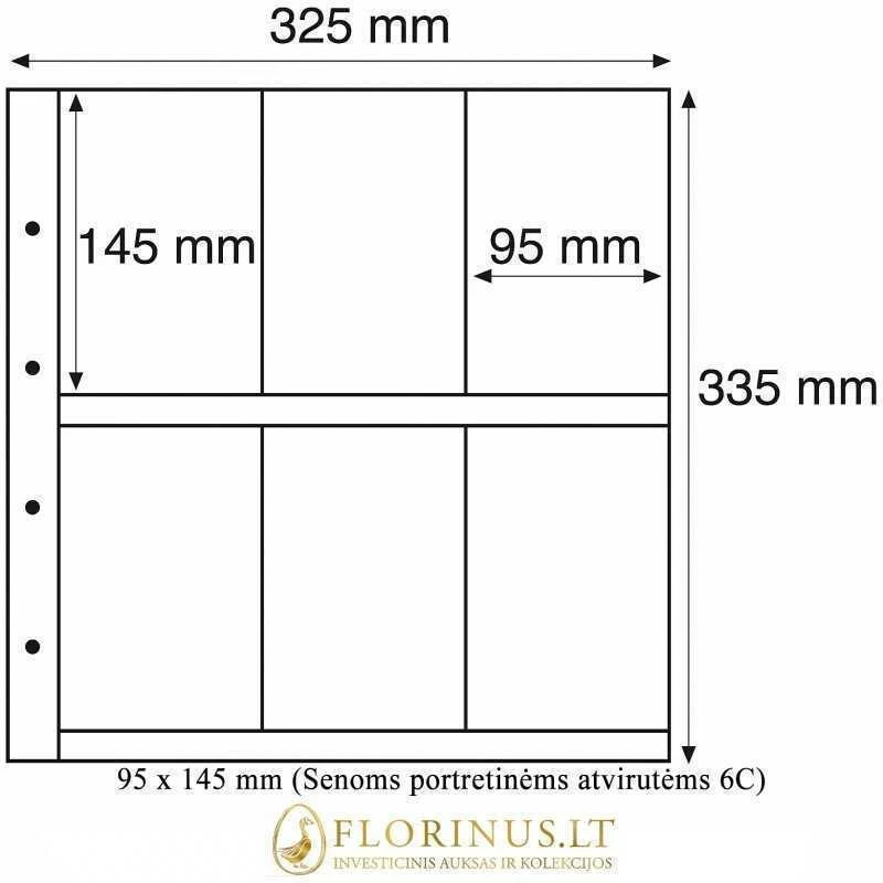 Įmautės atvirutėms Maximum (Skaidrios) (Vokietija) (95 x 145 mm (Senoms portretinėms atvirutėms 6C))