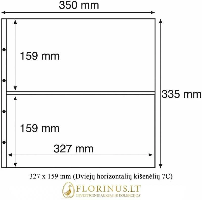 Įmautės atvirutėms Maximum (Skaidrios) (Vokietija) (327 x 329 mm (Atidaroma per viršų 1C))