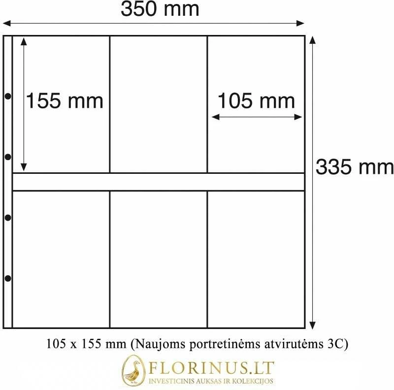 Įmautės atvirutėms Maximum (Skaidrios) (Vokietija) (327 x 329 mm (Atidaroma per viršų 1C))