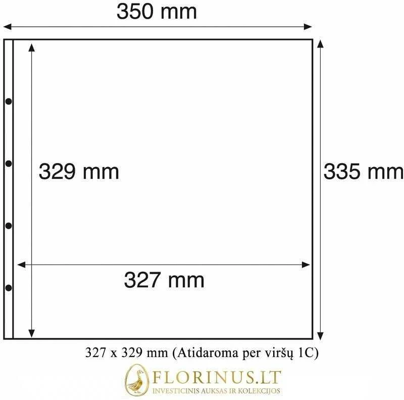 Įmautės atvirutėms Maximum (Skaidrios) (Vokietija) (327 x 329 mm (Atidaroma per viršų 1C))