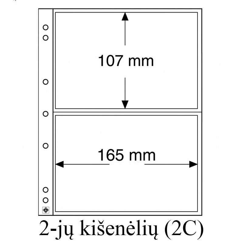 Įmautės banknotams "Numis" (2-jų kišenėlių (2C))