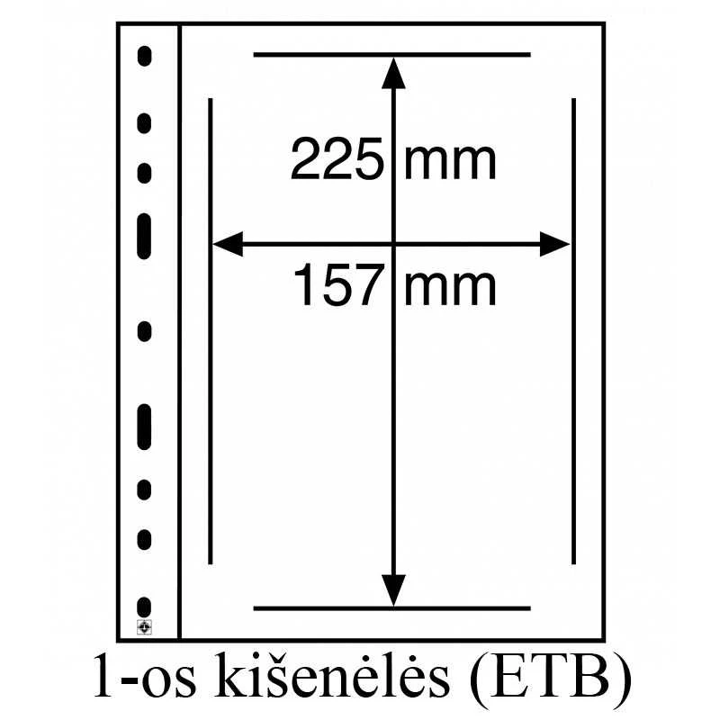 Įmautės banknotams "Optima" (2-jų kišenėlių (2C))