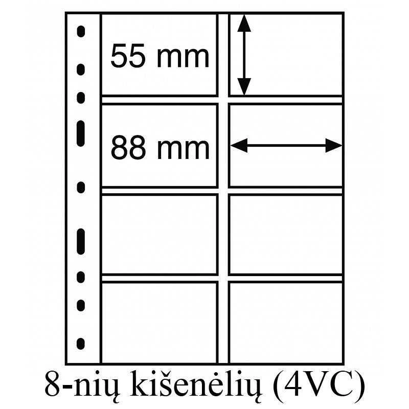 Įmautės banknotams "Optima" (2-jų kišenėlių (2C))